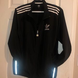 Adidas black vintage light windbreaker
